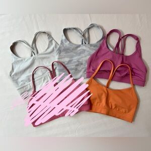 Lululemon Longline Energy Strappy Sports Bra Bralette Nulu Y Flow Bundle